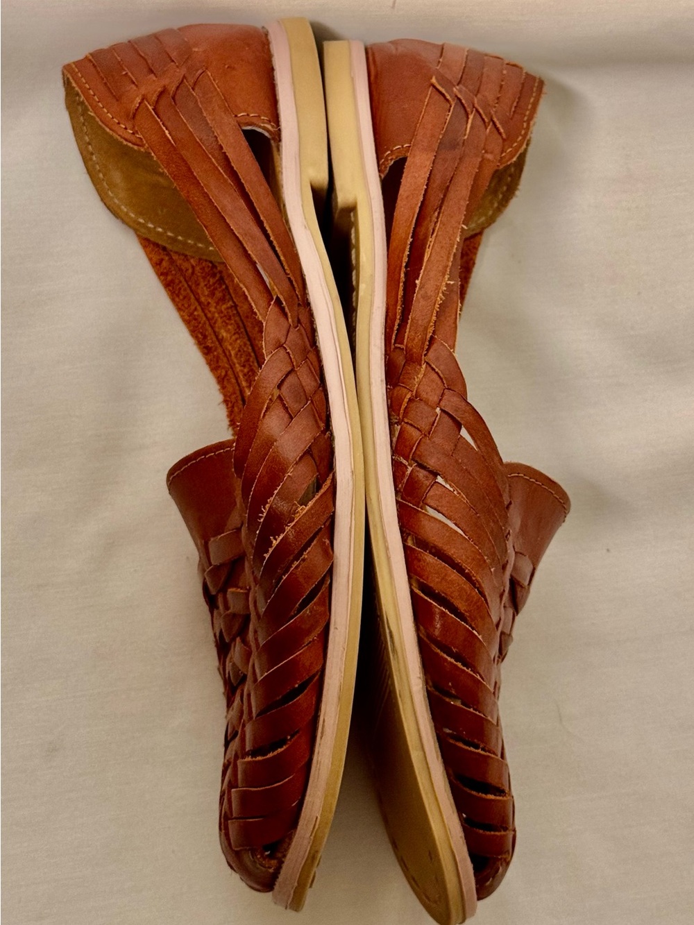 Huarache Woven Brown Sandals 8 Women's - Picture 6 of 12